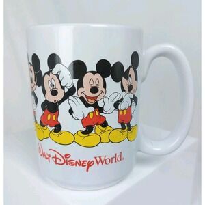 Disney Walt Disney World Mickey Mouse Moods Coffee Cup Mug 3"x4.75"